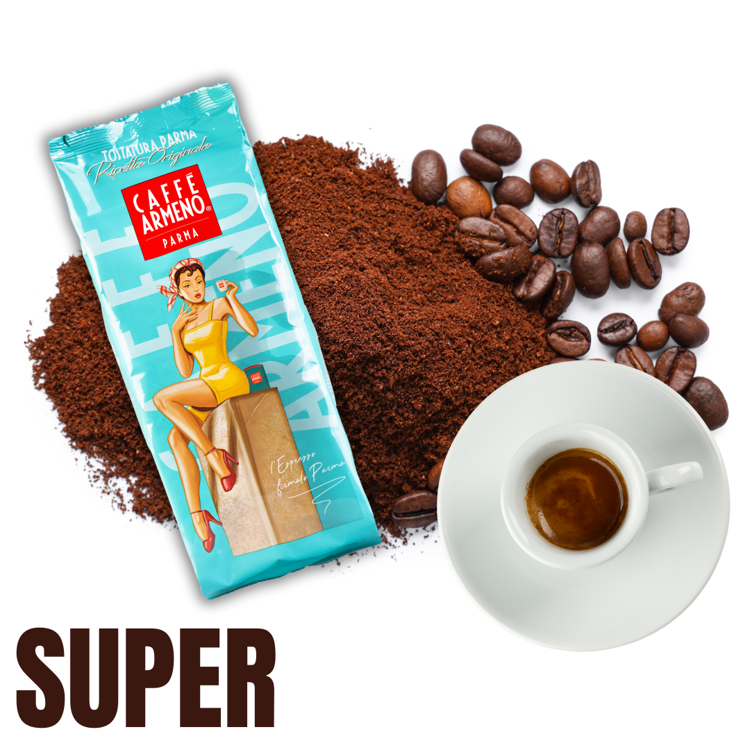 Miscela di Caffè Super in grani – Equilibrio Perfetto tra Robusta e Arabica